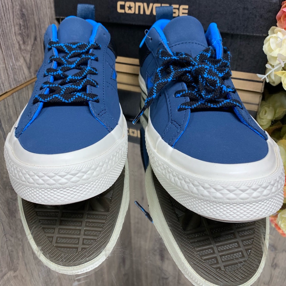 🛍 CONVERSE ONE STAR OX BLUE FIR/BLUE HERO/BLACK - Picture 5 of 8